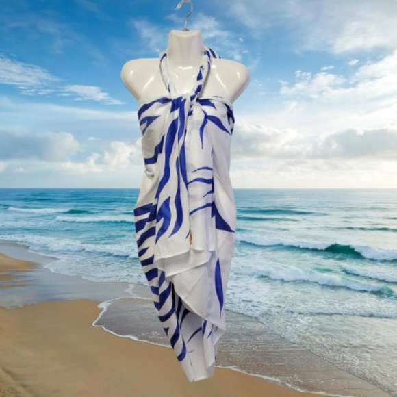Cover-Ups Swimsuit Cover Ups, Beachwear Wraps, Halter or Strapless Wrap Dress - Picture 1 of 5
